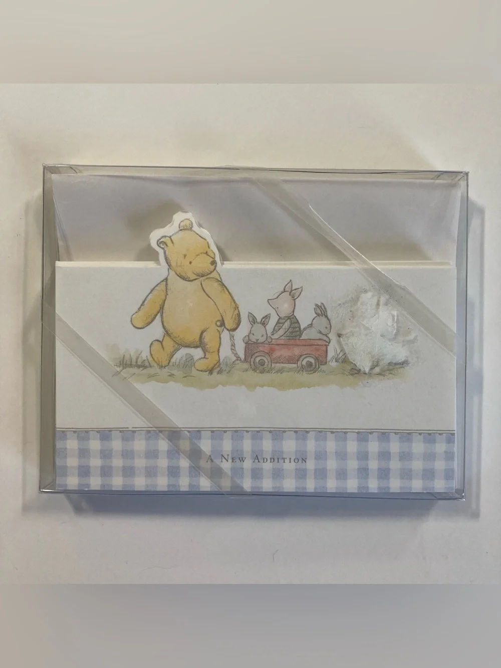 Lot - 6 pks Classic Pooh Baby Announcement 60 Cards Pink Blue Girl Boy Michel Co